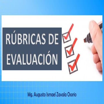 Rúbricas de evaluación