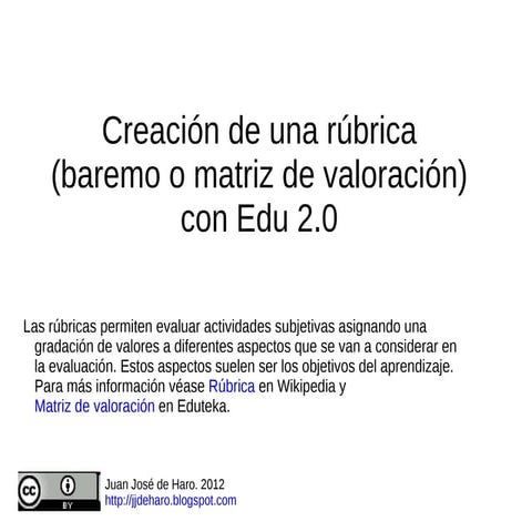 Rubricas en edu20