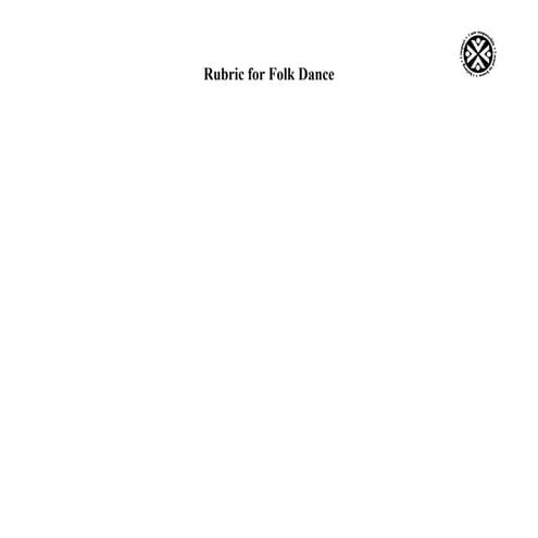 Rubric for folk dance