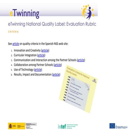 eTwinning National Quality Label