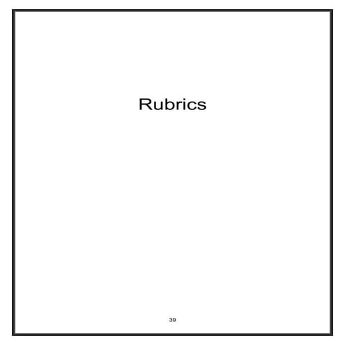 Rubrics