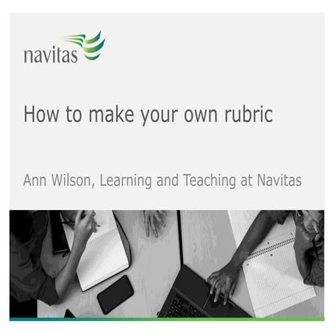 How to make your own assessment rubric