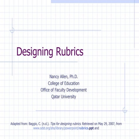 Rubrics