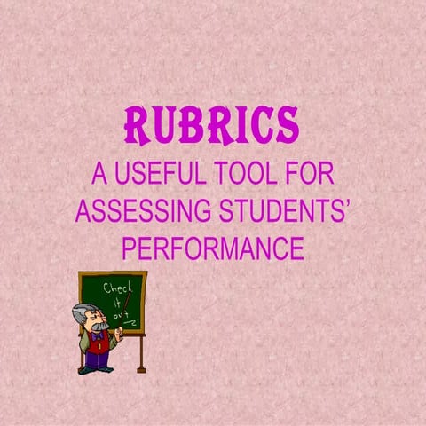 Rubrics presentation