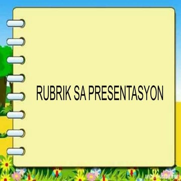RUBRIK SA PRESENTASYON.pptx