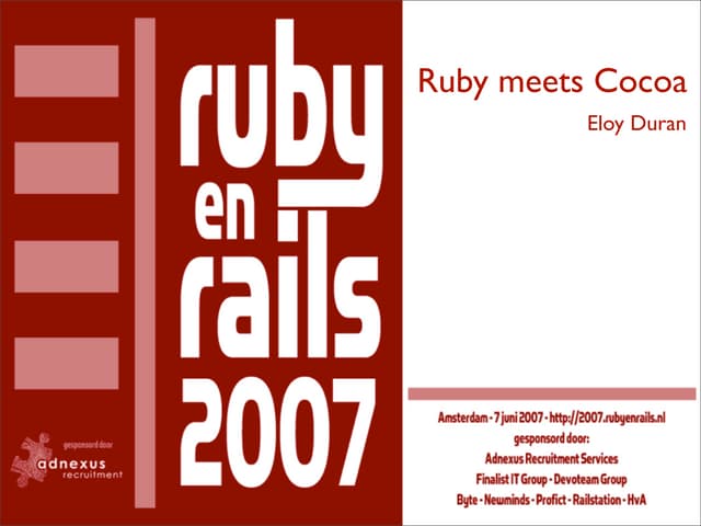 Ruby Meets Cocoa