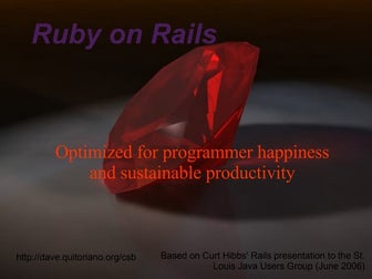 Ruby On Rails Presentation
