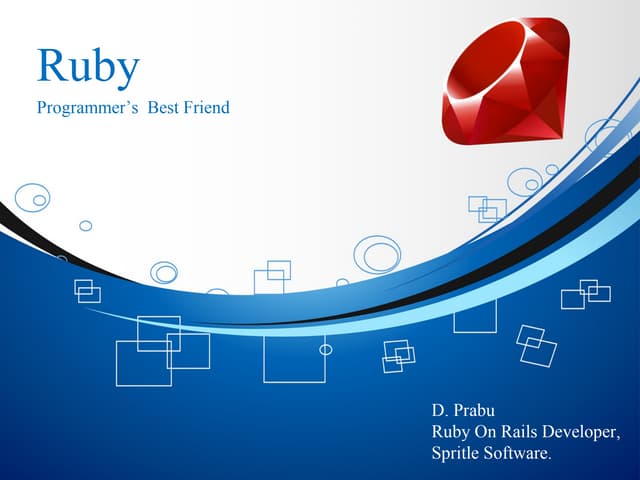 Ruby Introduction | PPT