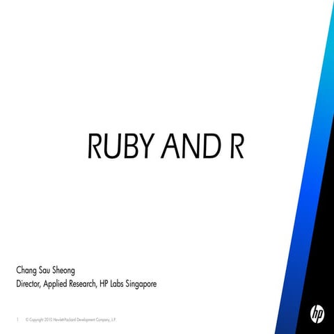 Ruby and R | PPT