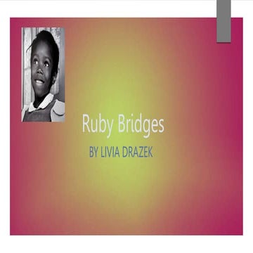 Ruby Bridges Hall of Heroes Presentation | PPTX