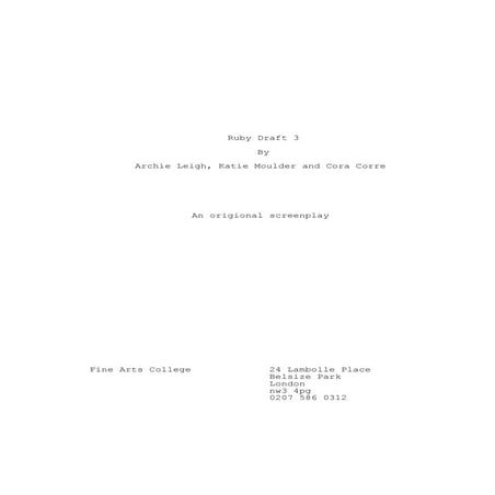 Ruby Script- draft 3