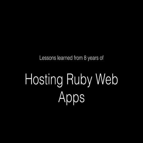 Hosting Ruby Web Apps | PPT