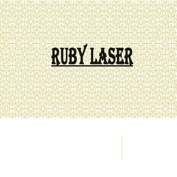 SOLID STATE LASER TYPE AS RUBY LASER.pptx