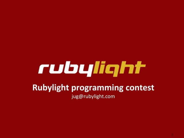 Rubylight programming contest