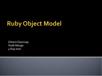 Ruby object model