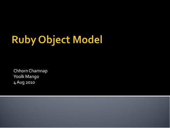 Ruby object model