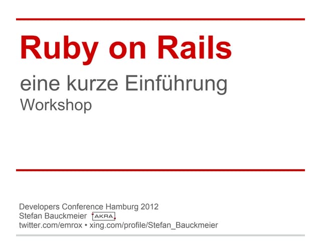 Ruby on Rails