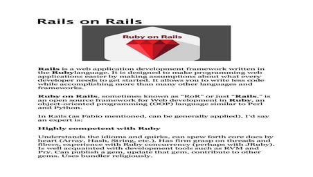 Ruby on rails | iteron
