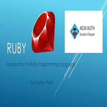 Ruby Presentation | PDF