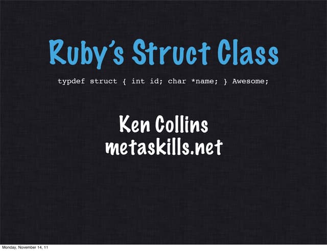 Ruby struct