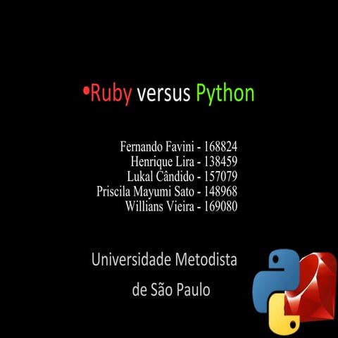 Ruby versus Python