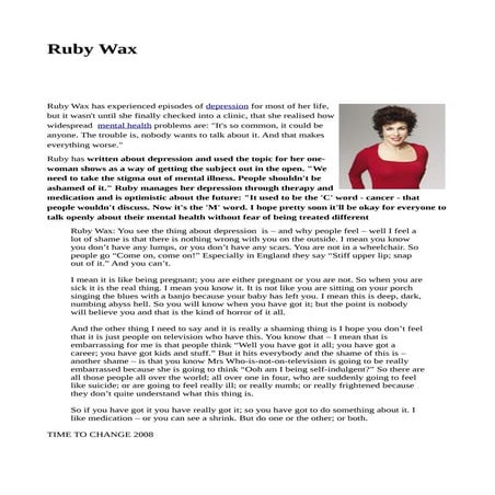 Ruby Wax