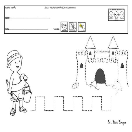 Ruca na praia  grafismo 4 anos