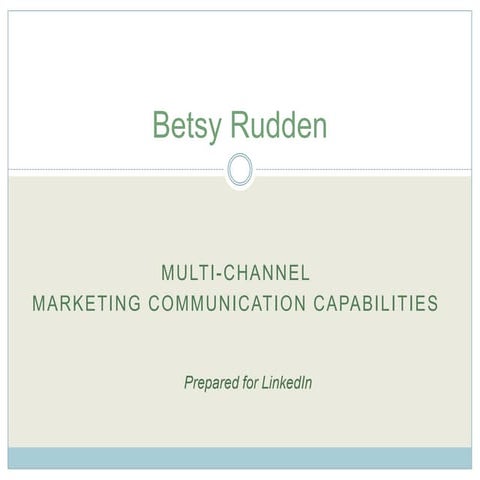 Rudden Capabilities for LinkedIn | PPTX