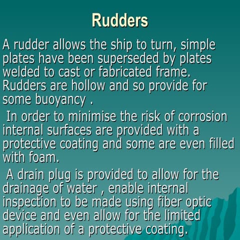Ship Rudders