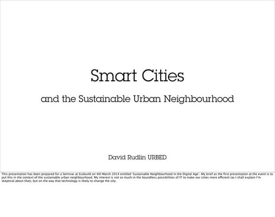 Sustainable Neighbourhoods Summit 2013 | PDF