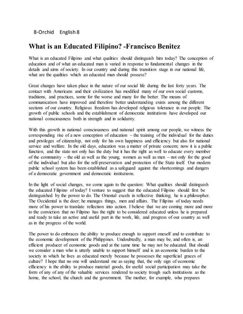 Educated filipino essay image