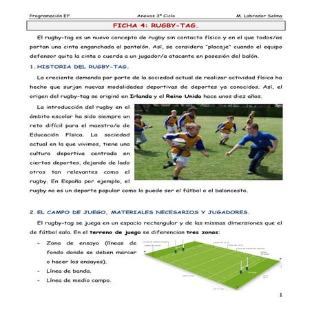 Rugby tag sin | PDF