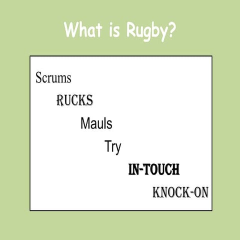 Rugby power point