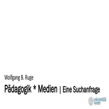 Pädagogik * Medien (Kaiserlautern, 1.10.2014)