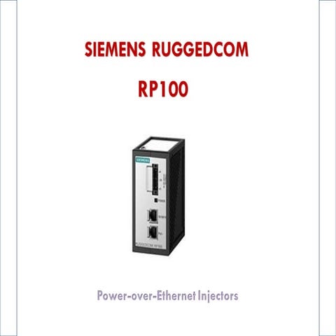 RUGGEDCOM RP100 Ethernet injectors