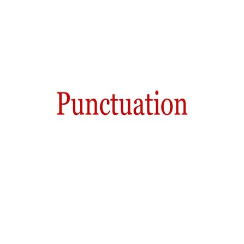 Punctuation