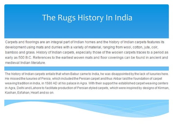 A Short History on Rug-Making | PDF
