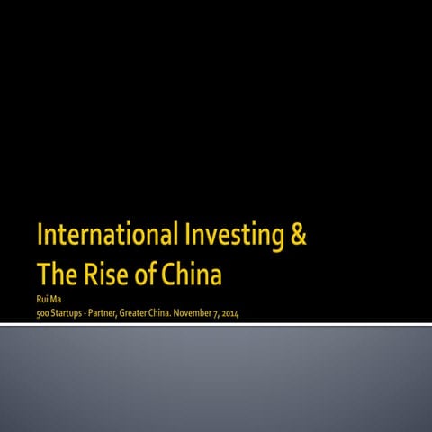 Rui ma   china keynote east meets west