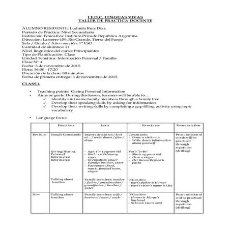 Secondary: Lesson Plan 4