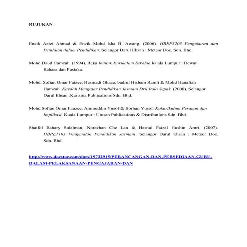 Rujukan | DOCX