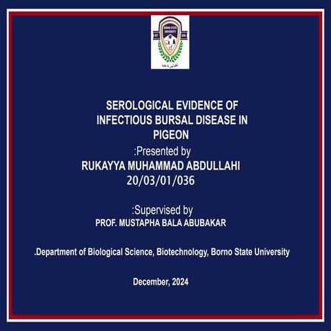 Serological evidence of IBD in Pigeon.pptx