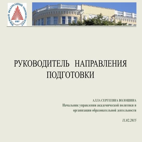 Rukovoditel napravleniaya 1