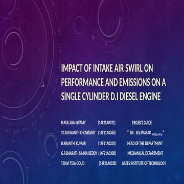Intake plenum Volume | PDF