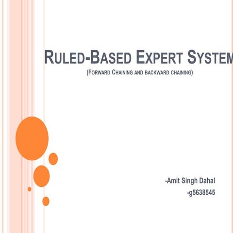 Ruled based expert system