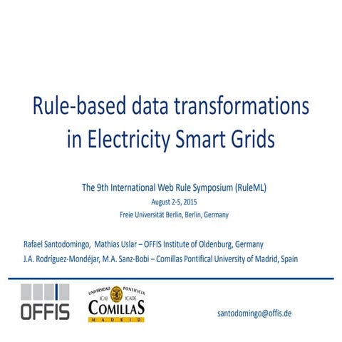 RuleML2015: Rule-based data transformations in electricity smart grids