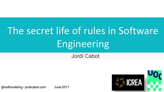 The secret life of rules in Software Engineering