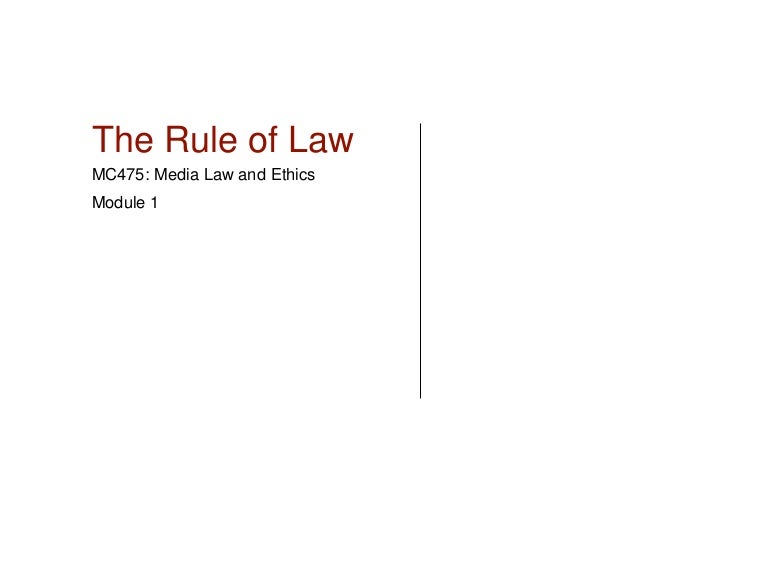 Rule of law