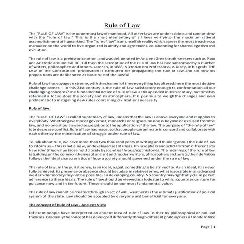 Rule of Law | DOCX