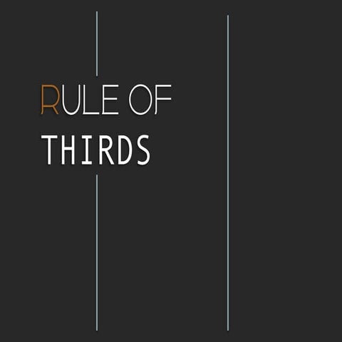 High School Photography Lesson, Rule of thirds