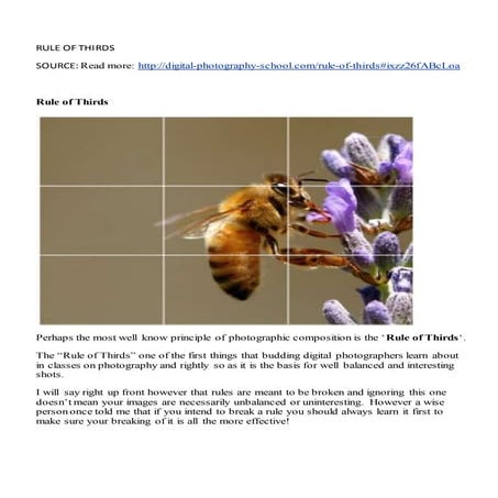 Rule of thirds